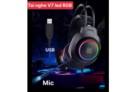 TAI NGHE GAMMING V7 LED RGB - 7.1 USB 